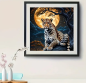 Preview: Diamond Painting Leoparden-Nachtlandschaft